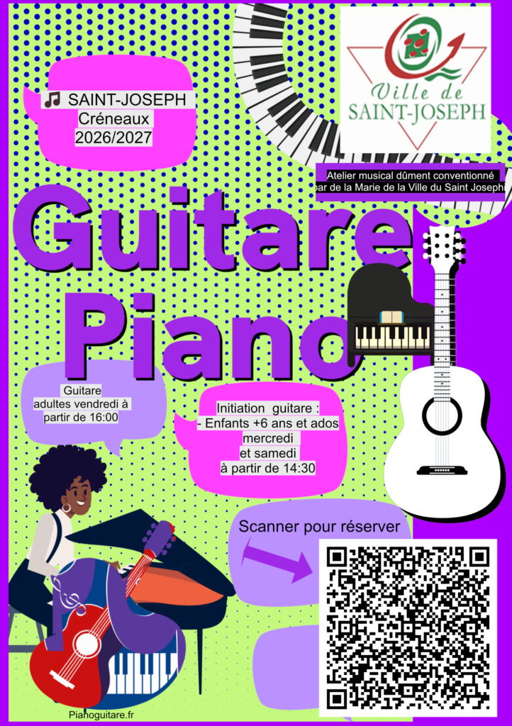 Cours de piano e guitare pour enfants et ados en Martinique